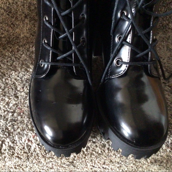 Madden Girl Shoes Nib New Madden Girl Combat Boot Heel Ankle Boots